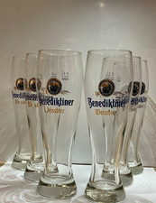6x Benediktiner Bier Glas 0,5l