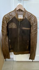 Camp David Lederjacke, Herren, Kollektion Green, Farbe: Braun, Gr. S