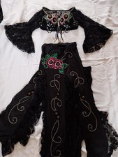 Bauchtanz Kostüm Schwarz Bunt