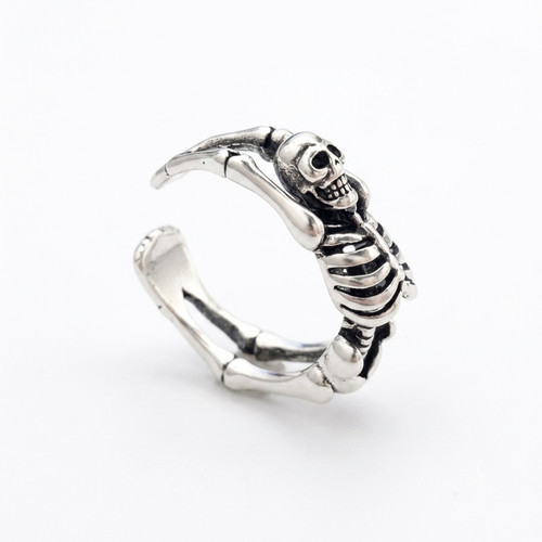 Skelett ring silber - ring,