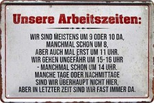Blechschilder lustiger Spruch