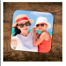 Personalisierte Untersetzer 4er Pack 9 x 9 cm (alle 4 Bilder oder Text)