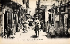Ak Fez Fez Marokko, die Grande Rue du Mellah - 4352856