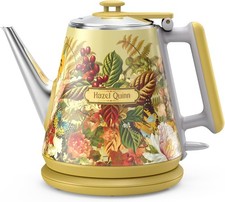 Hazel Quinn Elektrischer Wasser-Kocher, 1 Liter, Edelstahl, 1360W, Doppelwandig