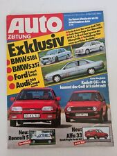 Auto Zeitung 20/84 BMW 518i 535i Escort RS Turbo Opel Kadett GSI 190E (AU2667)