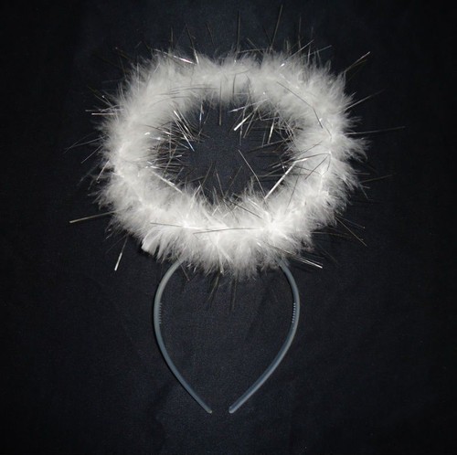 Fee engel halo flauschig weiss - engel,