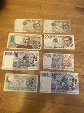 Italienische Lire Banknoten