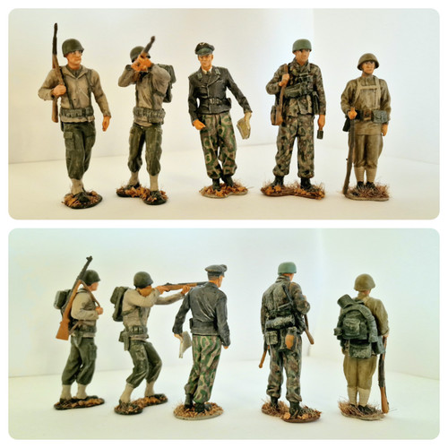 5x soldaten figuren - 5x,