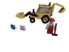 Lego System 6662 Bagger mit Heckschaufel mit Anleitung