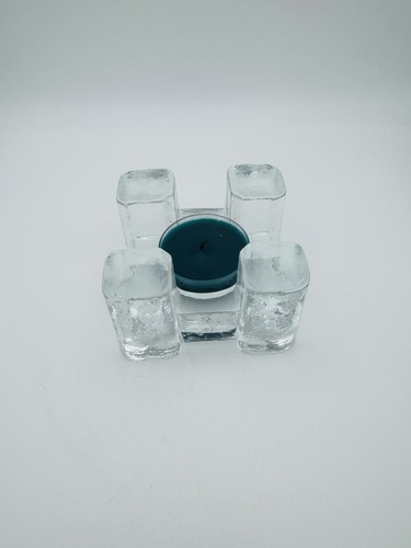 Vintage glas stövchen schwere - glas,