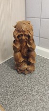 Holz Figur Skulptur Denker