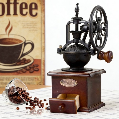 Manuelle kaffeemühle retro - kaffeemühle,