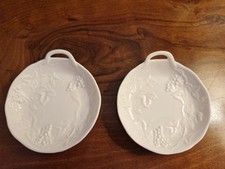 2 tlg. Set Konfekt Teller, Untersetzer, Teebeutelablage o.ä.