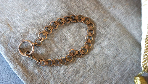 Vintage uhrenkette metall - vintage,