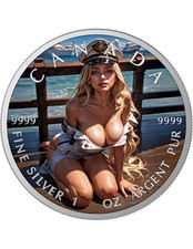 1 UNZE 999 SILBER - SEXY FRAU