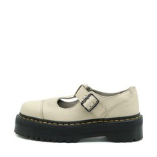 Dr. Martens Damen Bethan Halbschuhe Beige Leder Low Top Chunky Mary Jane EU 38