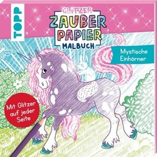 Glitzer Zauberpapier Malbuch