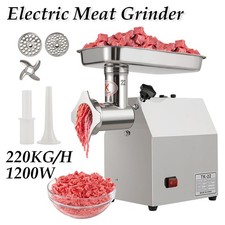 Elektrischer Fleischwolf 1200W Fleischwolf Edelstahl Gastro Zerkleinerer 220kg/h