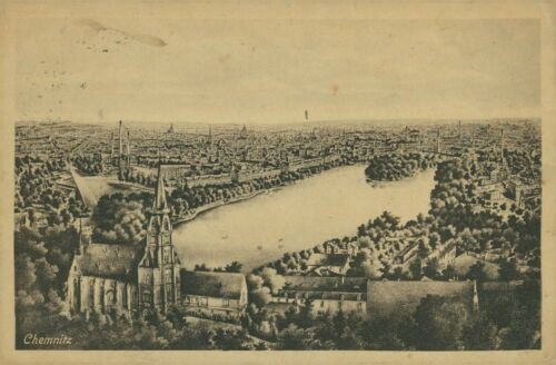 Ansichtskarte chemnitz 1919 - ansichtskarte,