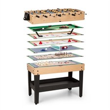 Multi Spieltisch 15 Spiele Tischfußball Billard Pool Shuffle Board Tischtennis