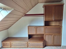 GUTER ZUSTAND Schrankwand Echtholz Zweiteilig 