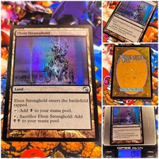 MTG Ebon Stronghold ?? ⚪ NM FOIL Magic TCG Premium Deck Series: Graveborn OG