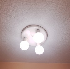 Original Vintage Hustadt-Leuchten V7632/03 aus Metall, Style der 60er/70er