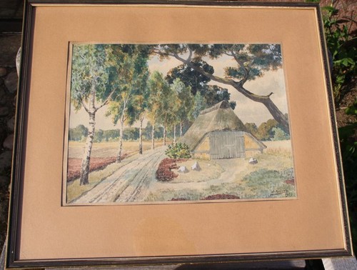 Aquarell original signiert - original, j