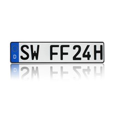 Kfz kennzeichen schwarz - schwarz, |