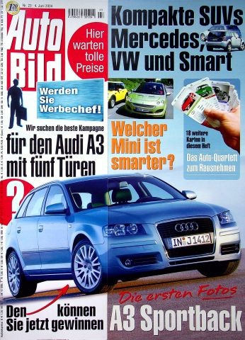 Auto bild 2004 audi a3 - auto, 23/2004