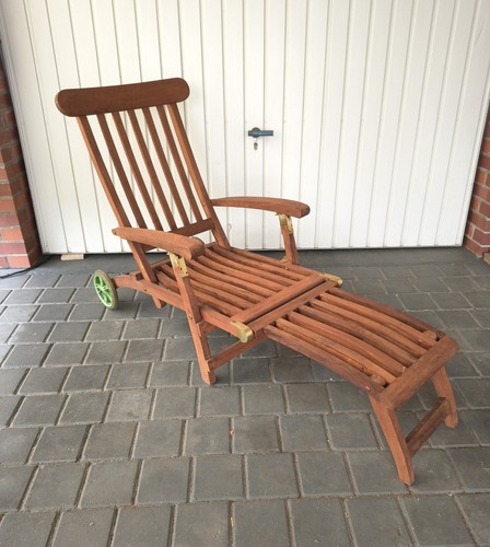 Teak garten deckchair - deckchair, /