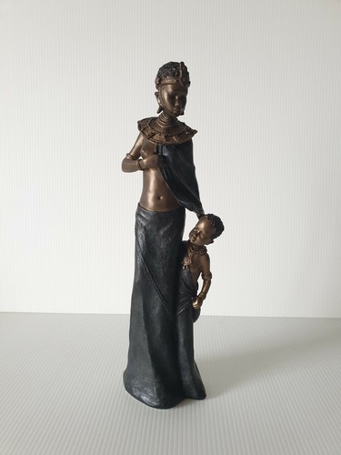 Dekofigur massai mutter mit - massai,