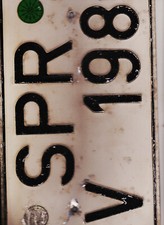 Auto Kennzeichen alt