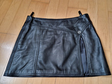 Lederrock, schwarz, Crazy