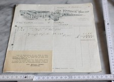 rechnung antik chr hansen nachf rendsburg fenster glas leisten alt 1909 top deko