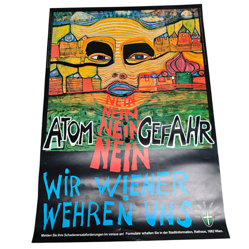 Plakat hundertwasser atom - plakat,