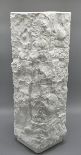 White art vase - white, op