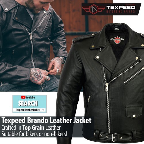 Leder brando motorradjacke - leder,