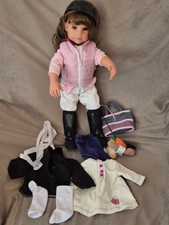 Puppe Hannah Götz Reiterin Extra Kleidung Poupée Bambola Doll
