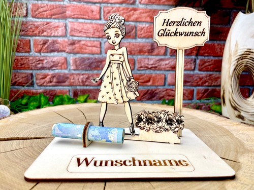 Geldgeschenk aus holz - geldgeschenk,