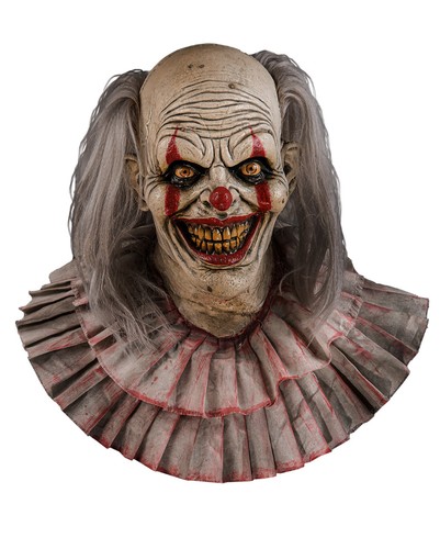 Horrorclown maske vollkopf - horrorclown,