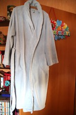 Kuscheliger Bademantel Hausmantel Gr. S 38 hellblau