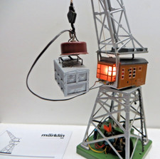 Märklin 7051 H0 Drehkran mit Hebemagnet, Schaltpult und Anleitung geprüft