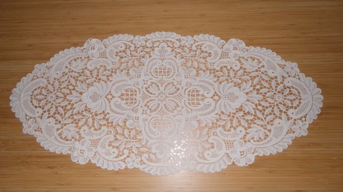 Alte tischdecke läufer oval - tischdecke,