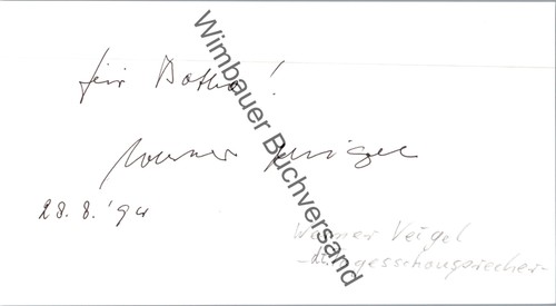 Original autogramm werner - autogramm,