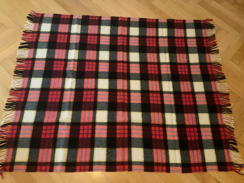 Vintage wolldecke plaid - 1, x