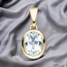 Anhänger oval 333 Gold