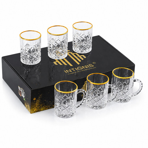 Glas teetassen 6er set - glas,