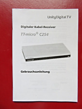 Bedienungsanleitung Gebrauchsanleitung. TT-micro C254 , Digitaler Kabel-Receiver