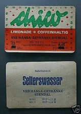 2 alte DDR Etiketten - VEB